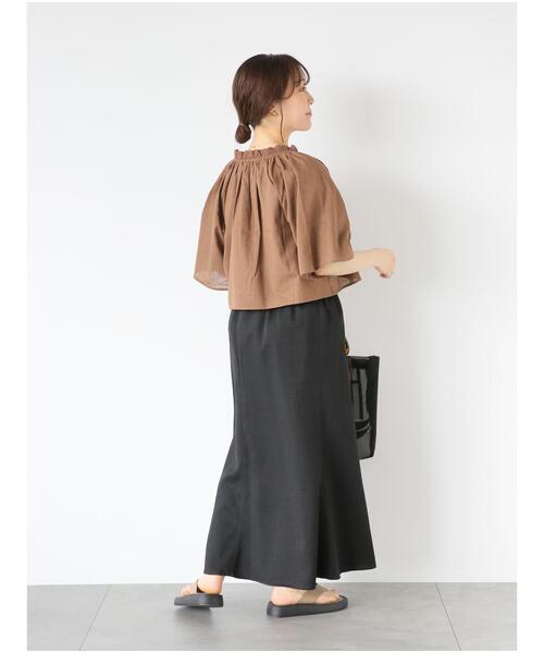 ehka sopo(エヘカソポ)の「マーメイドスカート(セットアップ可)(スカート・レディース・ライトベージュ/ブラック/ベージュ・F)」の11枚目の写真