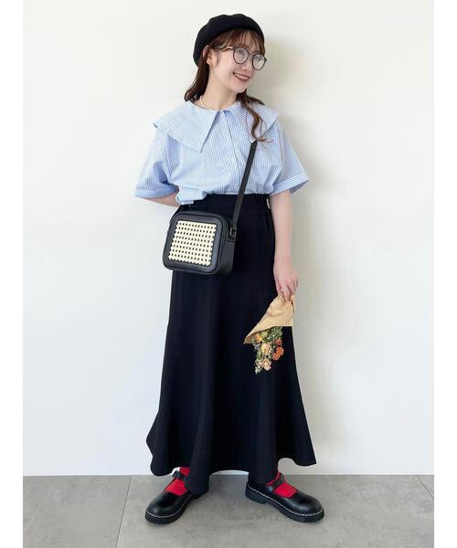 ehka sopo(エヘカソポ)の「マーメイドスカート(セットアップ可)(スカート・レディース・ライトベージュ/ブラック/ベージュ・F)」の13枚目の写真