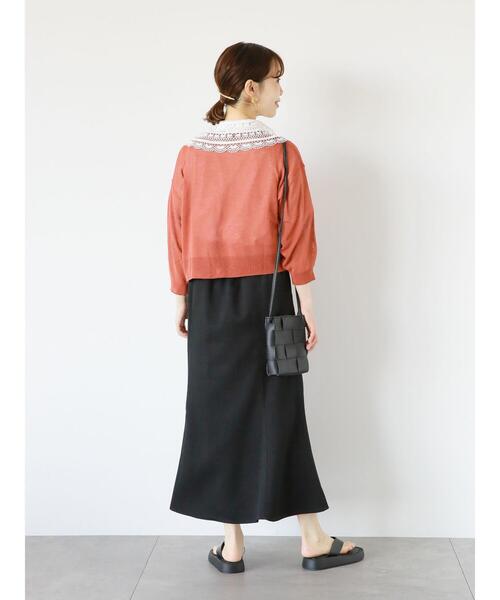 ehka sopo(エヘカソポ)の「マーメイドスカート(セットアップ可)(スカート・レディース・ライトベージュ/ブラック/ベージュ・F)」の18枚目の写真