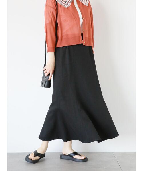 ehka sopo(エヘカソポ)の「マーメイドスカート(セットアップ可)(スカート・レディース・ライトベージュ/ブラック/ベージュ・F)」の20枚目の写真