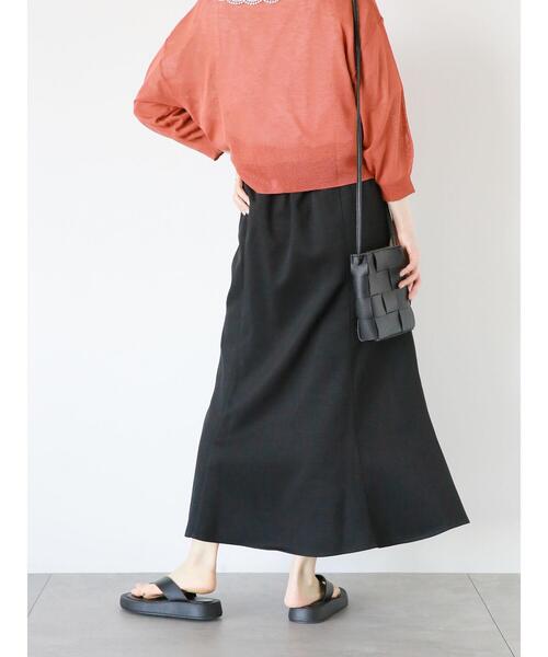 ehka sopo(エヘカソポ)の「マーメイドスカート(セットアップ可)(スカート・レディース・ライトベージュ/ブラック/ベージュ・F)」の22枚目の写真