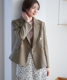 ROPE PICNIC ブラウン テーラードジャケット ROPÉ PICNIC(ロペピクニック) テーラードジャケット (ブラウン