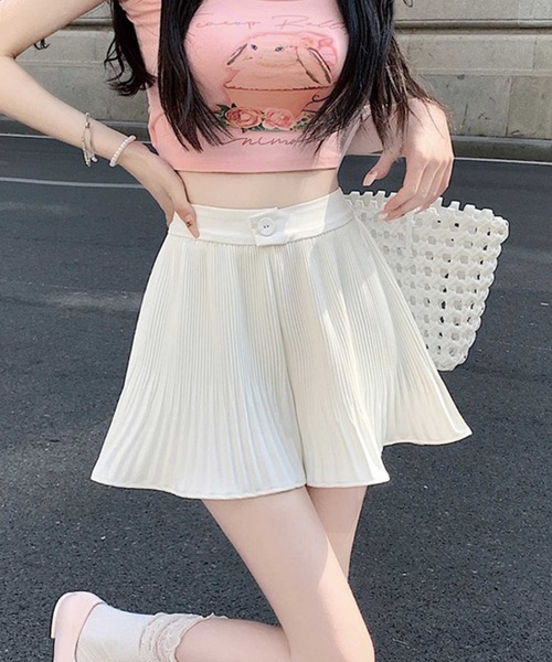 SPIGA（スピーガ）の「ｱｺｰﾃﾞｨｵﾝﾌﾟﾘｰﾂﾌﾚｱｼｮｰﾄﾊﾟﾝﾂ（その他パンツ・レディース・ホワイト/ブラック/ピンク・SMALL/MEDIUM）」の4枚目の写真