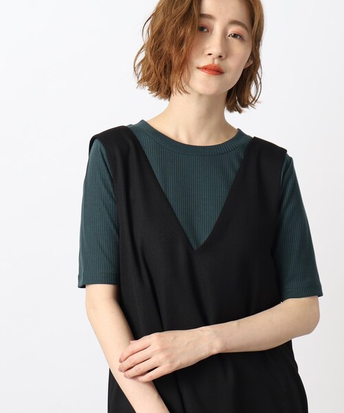 grove(グローブ)の「◆麻調ブッチャーマーメイドワンピース(ワンピース・レディース・ブラック/ブラウン系・03/02/01/05/04)」の6枚目の写真