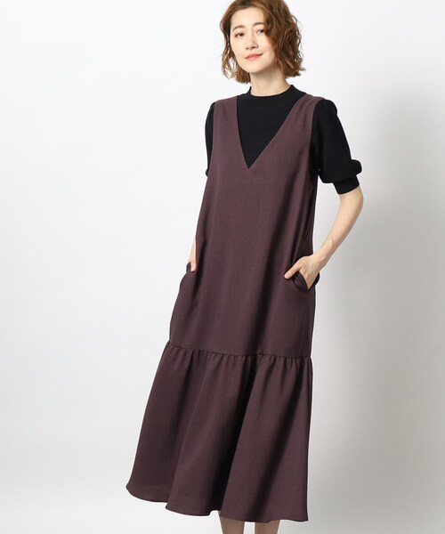 grove(グローブ)の「◆麻調ブッチャーマーメイドワンピース(ワンピース・レディース・ブラック/ブラウン系・03/02/01/05/04)」の14枚目の写真
