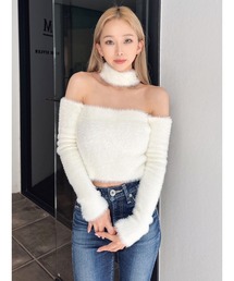 GYDA | 2WAYシャギーチョーカーニットTOPS(ニット/セーター)