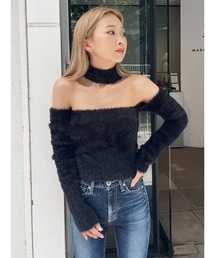 GYDA | 2WAYシャギーチョーカーニットTOPS(ニット/セーター)