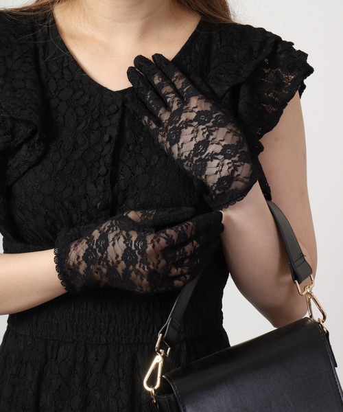 FUNALIVE（ファンアライブ）の「ネイルが隠れるフォーマル手袋 ノノフローブ（手袋・レディース・ブラック・F）」の4枚目の写真