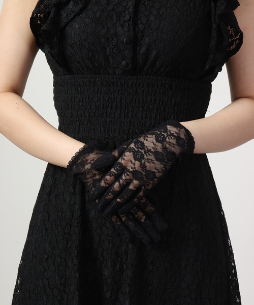 FUNALIVE（ファンアライブ）の「ネイルが隠れるフォーマル手袋 ノノフローブ（手袋・レディース・ブラック・F）」の5枚目の写真