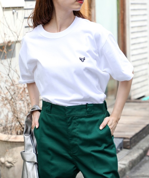 HANES(ヘインズ)の「【Hanes】BEEFY T-SHIRT 1P ワンポイントロゴ刺繍(Tシャツ/カットソー・メンズ・ブラック/ホワイト・L/M/XL)」の10枚目の写真