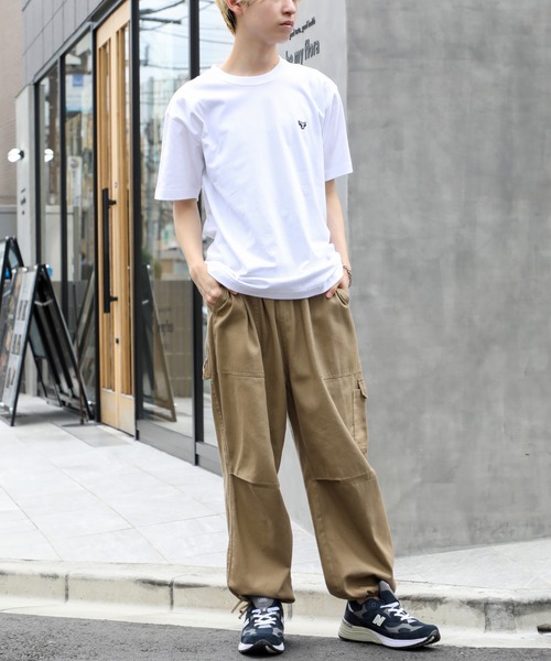 HANES(ヘインズ)の「【Hanes】BEEFY T-SHIRT 1P ワンポイントロゴ刺繍(Tシャツ/カットソー・メンズ・ブラック/ホワイト・L/M/XL)」の17枚目の写真