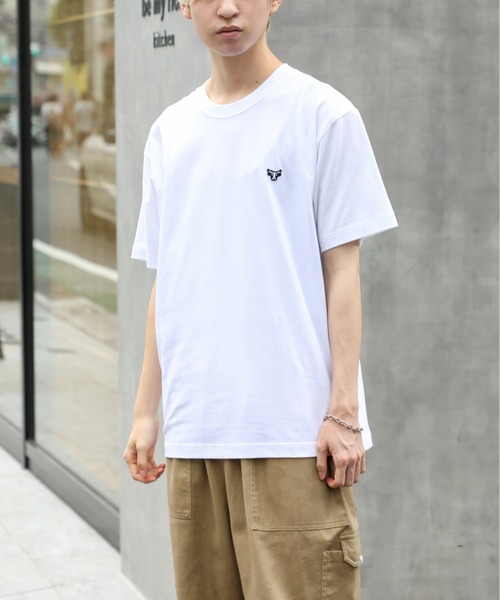 HANES(ヘインズ)の「【Hanes】BEEFY T-SHIRT 1P ワンポイントロゴ刺繍(Tシャツ/カットソー・メンズ・ブラック/ホワイト・L/M/XL)」の15枚目の写真
