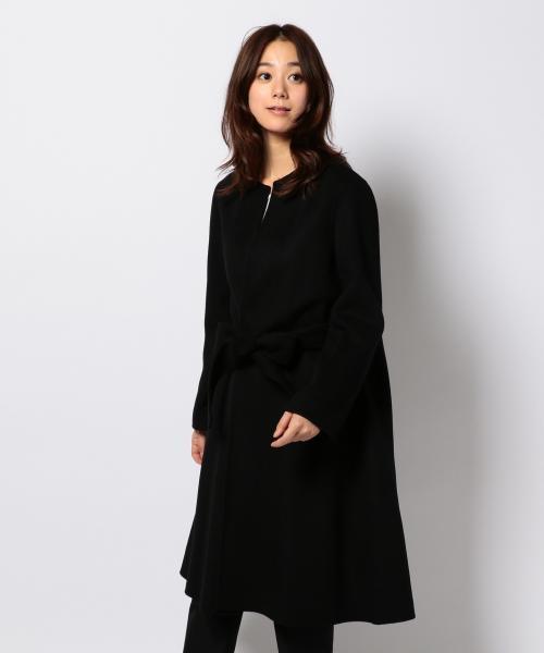 JOSEPH ジョゼフ カシミヤ フーデッドコート ダブルフェイス ネイビー M JOSEPH ジョゼフ カシミヤ フーデッドコート ダブルフェイス