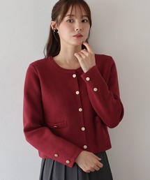 ボルドー」に該当するトップス（レッド/赤色系）ファッション