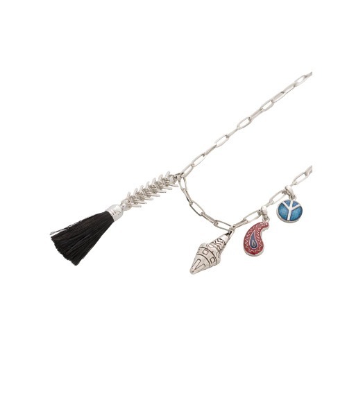 TOGA(トーガ)の「FRINGE CHAIN NECKLACE(ネックレス・レディース・ブラック/ホワイト・ONE SIZE)」の7枚目の写真