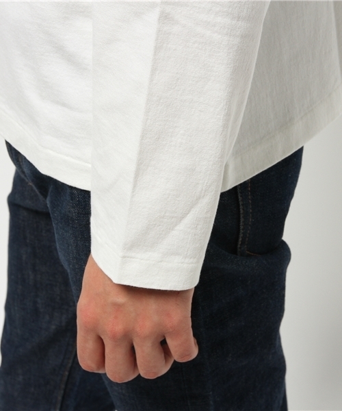 Denime（ドゥニーム）の「BASIC CUTSEW LONG-SLEEVE TEE 'CALIFORNIA WALKING' /ベーシックカットソーロンT（Tシャツ/カットソー・メンズ・ホワイト/グレー/イエロー・LARGE/MEDIUM/SMALL）」の12枚目の写真