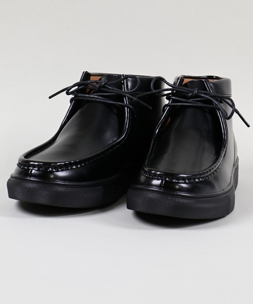 SPINNS(スピンズ)の「フェイクレザーメンズブーツ(ブーツ・メンズ・ブラック・M/L)」の7枚目の写真