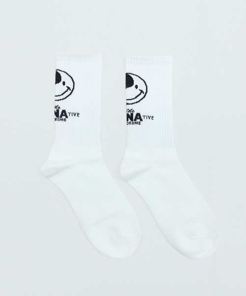 RNA（アールエヌエー）の「E4942 ＢＩＧニコリブソックス（ソックス/靴下・レディース・ブラック/ホワイト/ライム/レッド・FREE）」の6枚目の写真