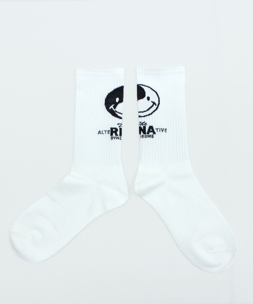 RNA（アールエヌエー）の「E4942 ＢＩＧニコリブソックス（ソックス/靴下・レディース・ブラック/ホワイト/ライム/レッド・FREE）」の5枚目の写真