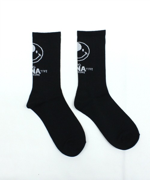 RNA（アールエヌエー）の「E4942 ＢＩＧニコリブソックス（ソックス/靴下・レディース・ブラック/ホワイト/ライム/レッド・FREE）」の7枚目の写真