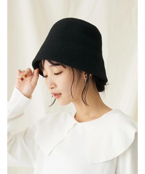 CRAFT STANDARD BOUTIQUE(クラフトスタンダードブティック)の「サーモベルハット(ハット・レディース・グレー/ブラック・FREE)」の4枚目の写真