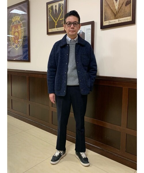 BROOKS BROTHERS（ブルックスブラザーズ）の「ウール クルーネックセーター（ニット/セーター・メンズ・ネイビー/ライトグレー/ブラック・MEDIUM/SMALL/LARGE）」の12枚目の写真