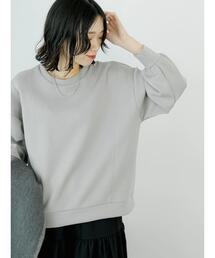 Samansa Mos2 blue | ダンボールニットプルオーバー(Tシャツ/カットソー)