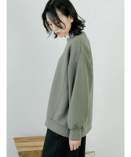 Samansa Mos2 blue（サマンサモスモスブルー）の「ダンボールニットプルオーバー（Tシャツ/カットソー・レディース・ブラック/グレー/キナリ/ブルー/カーキ・F）」の21枚目の写真