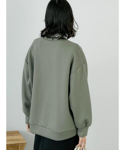 Samansa Mos2 blue（サマンサモスモスブルー）の「ダンボールニットプルオーバー（Tシャツ/カットソー・レディース・ブラック/グレー/キナリ/ブルー/カーキ・F）」の20枚目の写真