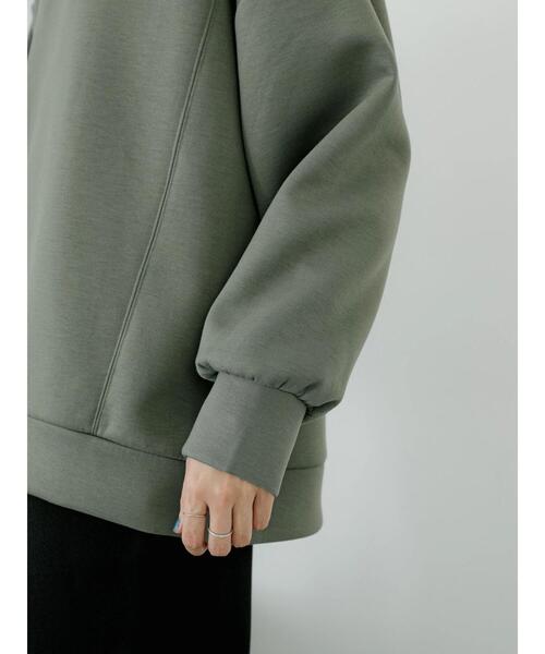 Samansa Mos2 blue（サマンサモスモスブルー）の「ダンボールニットプルオーバー（Tシャツ/カットソー・レディース・ブラック/グレー/キナリ/ブルー/カーキ・F）」の18枚目の写真