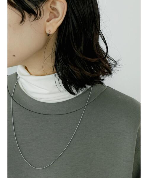 Samansa Mos2 blue（サマンサモスモスブルー）の「ダンボールニットプルオーバー（Tシャツ/カットソー・レディース・ブラック/グレー/キナリ/ブルー/カーキ・F）」の17枚目の写真