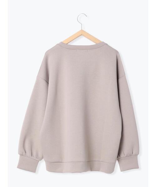 Samansa Mos2 blue（サマンサモスモスブルー）の「ダンボールニットプルオーバー（Tシャツ/カットソー・レディース・ブラック/グレー/キナリ/ブルー/カーキ・F）」の11枚目の写真