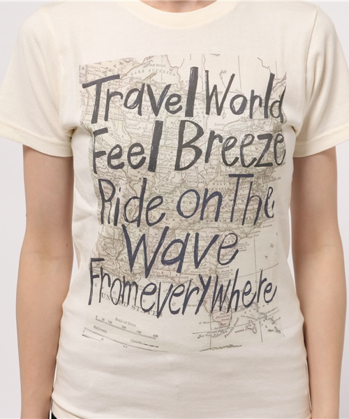 OUTLET(アウトレット)の「【Ciaopanic】スクリーンスターズトラベルプリントTee(Tシャツ/カットソー・レディース・グレー/ホワイト・FREE)」の9枚目の写真
