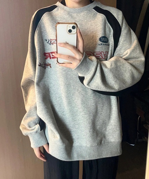 MGV（エムジーヴィー）の「スポーティーロゴスウェット（スウェット・レディース・グレー・LARGE/X-LARGE/MEDIUM）」の2枚目の写真