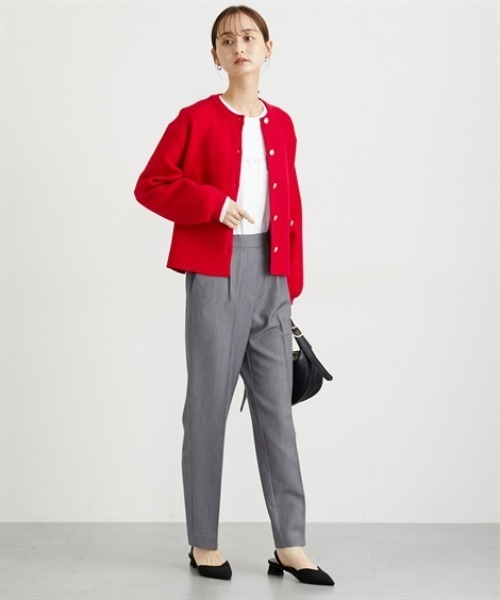 セール】【低身長/高身長サイズ有】ストレッチきれい見えテーパード