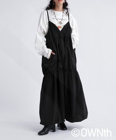 セール】※※【 4color ／ 3size 】 ダブルリボンフロントシャーリング