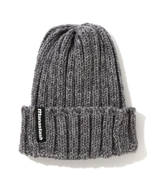 MANASTASH(マナスタッシュ)の「MANASTASH/マナスタッシュ/90'S LOGO BEANIE II/ロゴビーニー(ニットキャップ/ビーニー・メンズ・ブラック/オリーブ系/ブルー/レッド系その他4/イエロー/その他17/パープル/ネイビー・F)」の8枚目の写真
