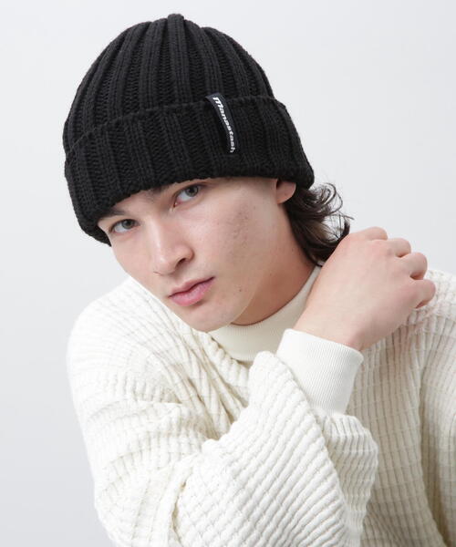 MANASTASH(マナスタッシュ)の「MANASTASH/マナスタッシュ/90'S LOGO BEANIE II/ロゴビーニー(ニットキャップ/ビーニー・メンズ・ブラック/オリーブ系/ブルー/レッド系その他4/イエロー/その他17/パープル/ネイビー・F)」の19枚目の写真
