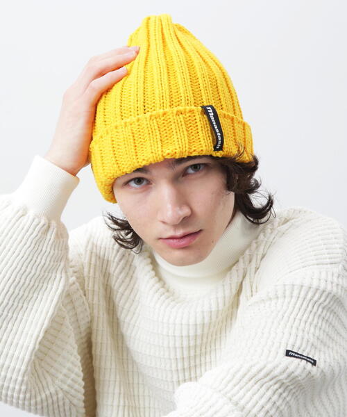 MANASTASH(マナスタッシュ)の「MANASTASH/マナスタッシュ/90'S LOGO BEANIE II/ロゴビーニー(ニットキャップ/ビーニー・メンズ・ブラック/オリーブ系/ブルー/レッド系その他4/イエロー/その他17/パープル/ネイビー・F)」の22枚目の写真