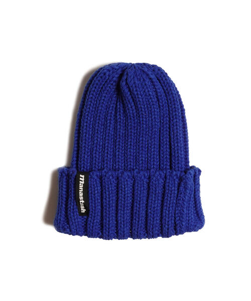 MANASTASH(マナスタッシュ)の「MANASTASH/マナスタッシュ/90'S LOGO BEANIE II/ロゴビーニー(ニットキャップ/ビーニー・メンズ・ブラック/オリーブ系/ブルー/レッド系その他4/イエロー/その他17/パープル/ネイビー・F)」の9枚目の写真