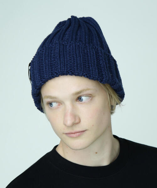 MANASTASH(マナスタッシュ)の「MANASTASH/マナスタッシュ/90'S LOGO BEANIE II/ロゴビーニー(ニットキャップ/ビーニー・メンズ・ブラック/オリーブ系/ブルー/レッド系その他4/イエロー/その他17/パープル/ネイビー・F)」の10枚目の写真