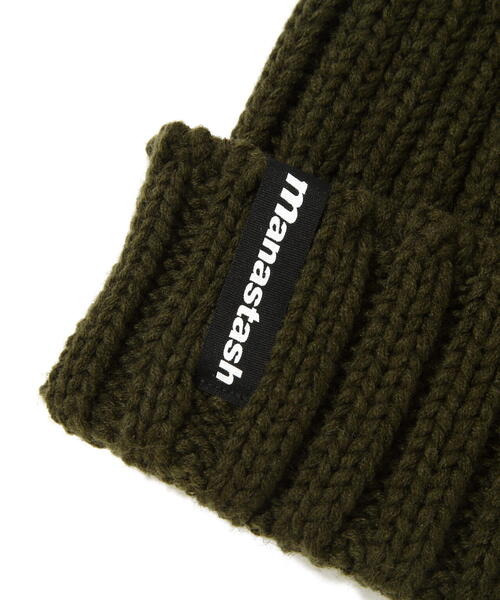 MANASTASH(マナスタッシュ)の「MANASTASH/マナスタッシュ/90'S LOGO BEANIE II/ロゴビーニー(ニットキャップ/ビーニー・メンズ・ブラック/オリーブ系/ブルー/レッド系その他4/イエロー/その他17/パープル/ネイビー・F)」の15枚目の写真
