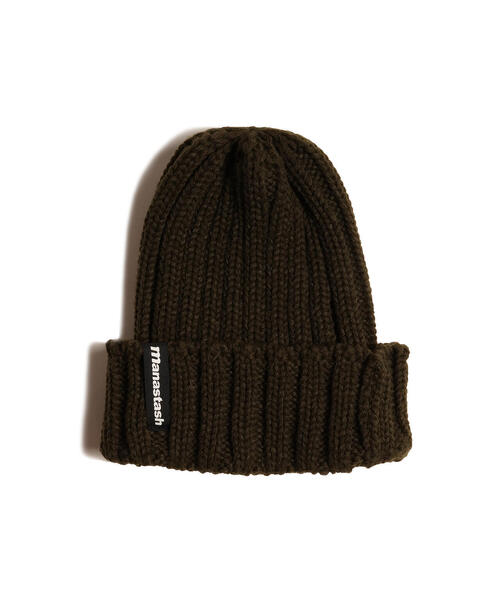 MANASTASH(マナスタッシュ)の「MANASTASH/マナスタッシュ/90'S LOGO BEANIE II/ロゴビーニー(ニットキャップ/ビーニー・メンズ・ブラック/オリーブ系/ブルー/レッド系その他4/イエロー/その他17/パープル/ネイビー・F)」の16枚目の写真