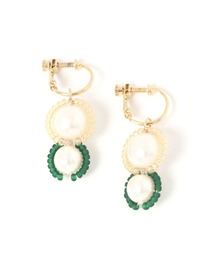 niko and... | ビーズパール調コンビイヤリング(イヤリング)