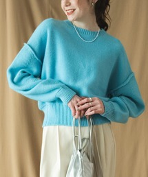 COMMRE | ショートフォルムアウトリンキングニットプルオーバー(ニット/セーター)