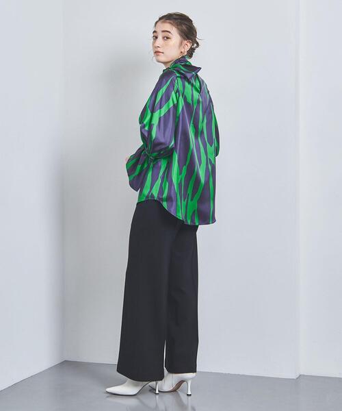 ユナイテッドアローズ　ジオメティック　ブラウス　ボウタイブラウス UNITED ARROWS - UNITED ARROWS ジオメトリック ボウタイブラウスの