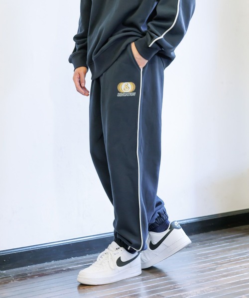 PBLIM（ページボーイリム）の「PBLIM/カラーパイピングスウェットパンツ（スウェットパンツ・レディース・グレー/ネイビー・FREE）」の12枚目の写真