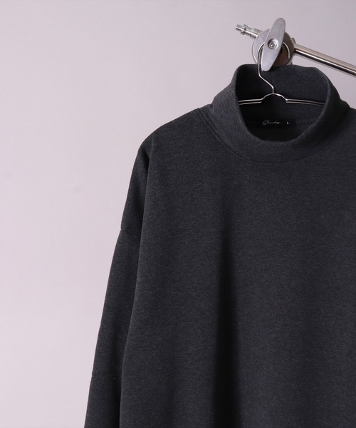 BAYBLO（ベイブロ）の「(DV)【ユニセックス】ドルマンスリーブ ハイネック スウェット プルオーバー（スウェット・メンズ・チャコールグレー/ブラック/ライトベージュ/パープル/杢グレー・LARGE/MEDIUM/X-LARGE）」の22枚目の写真