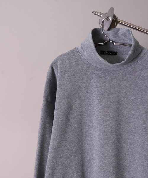 BAYBLO（ベイブロ）の「(DV)【ユニセックス】ドルマンスリーブ ハイネック スウェット プルオーバー（スウェット・メンズ・チャコールグレー/ブラック/ライトベージュ/パープル/杢グレー・LARGE/MEDIUM/X-LARGE）」の21枚目の写真