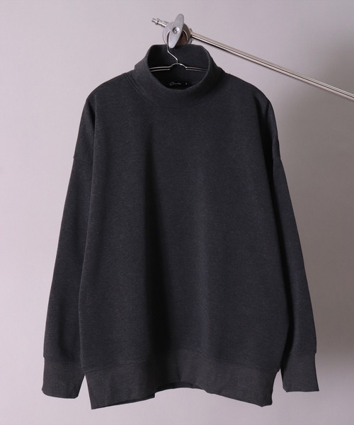 BAYBLO（ベイブロ）の「(DV)【ユニセックス】ドルマンスリーブ ハイネック スウェット プルオーバー（スウェット・メンズ・チャコールグレー/ブラック/ライトベージュ/パープル/杢グレー・LARGE/MEDIUM/X-LARGE）」の19枚目の写真